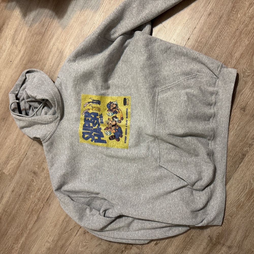 Gray Graphic Hoodie